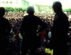Crowds at Hillsborough memorial