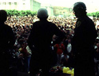 Crowds at Hillsborough memorial